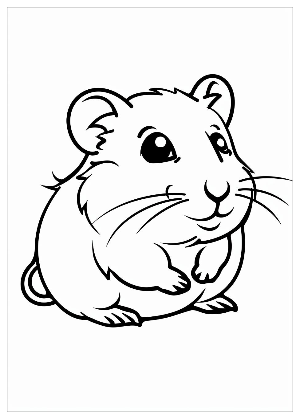 Hamster Coloring Pages-3
