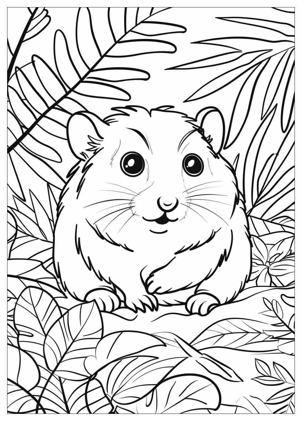 Hamster Coloring Pages-8