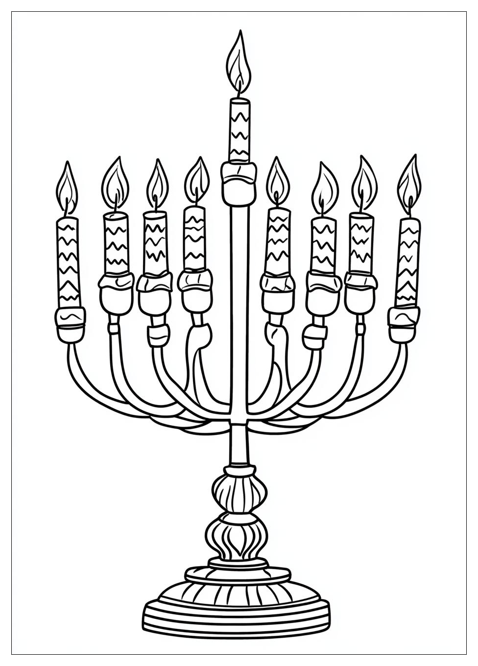 Free Printable Hanukkah Coloring Pages 4 Hanukkah Coloring Pages-4