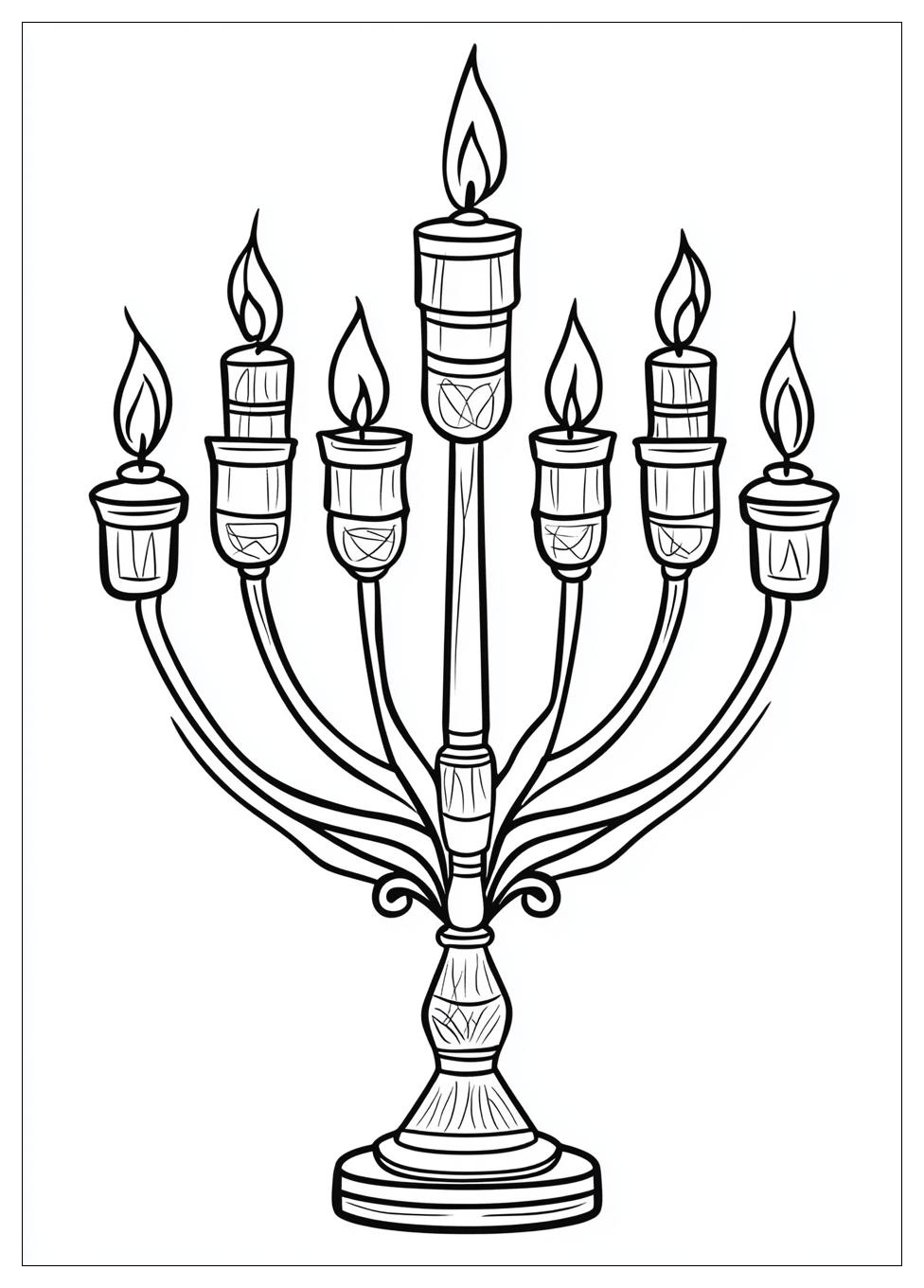 Free Printable Hanukkah Coloring Pages 6 Hanukkah Coloring Pages-6