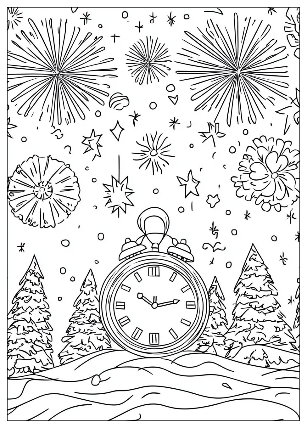 Happy New Year Coloring Pages-15