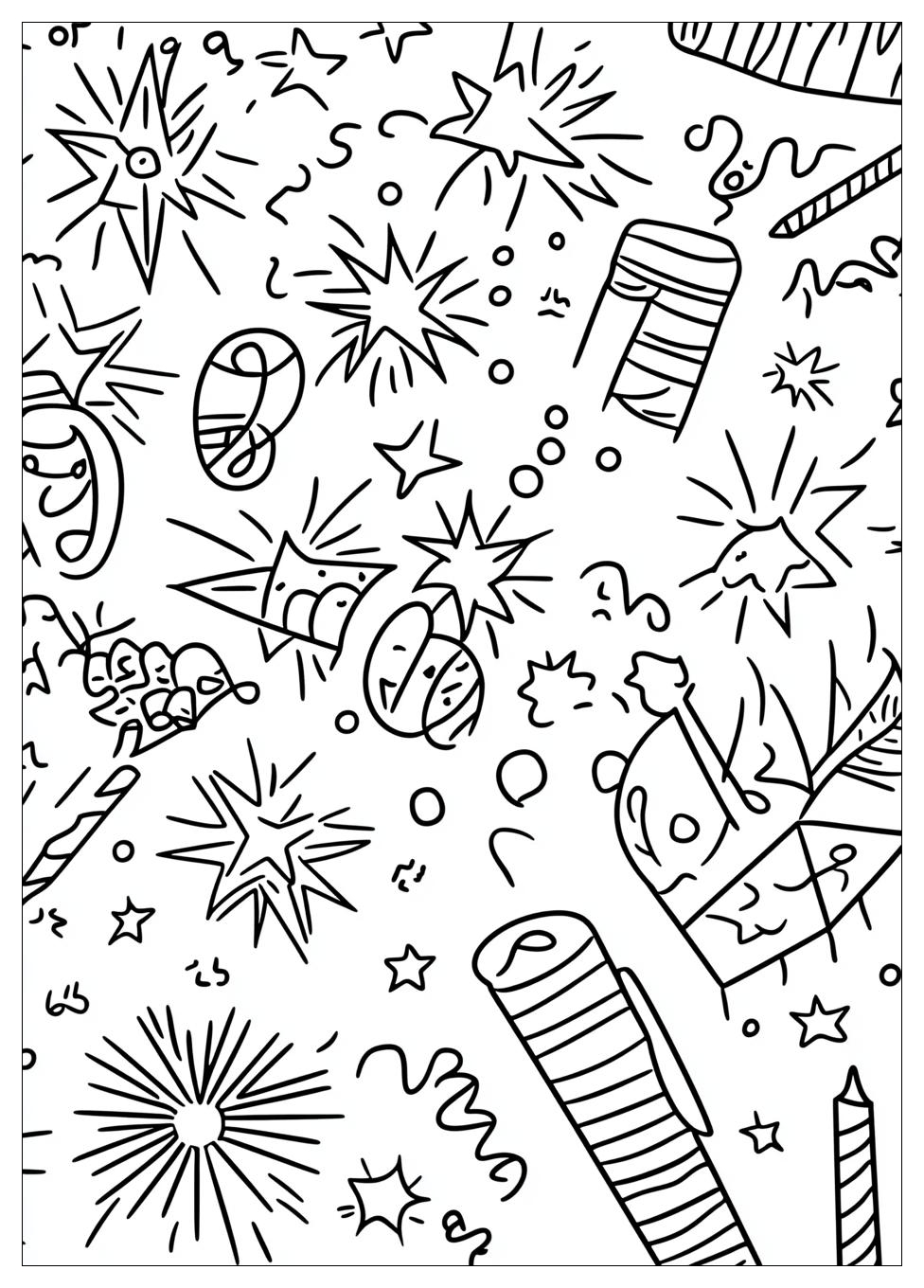 Happy New Year Coloring Pages-2