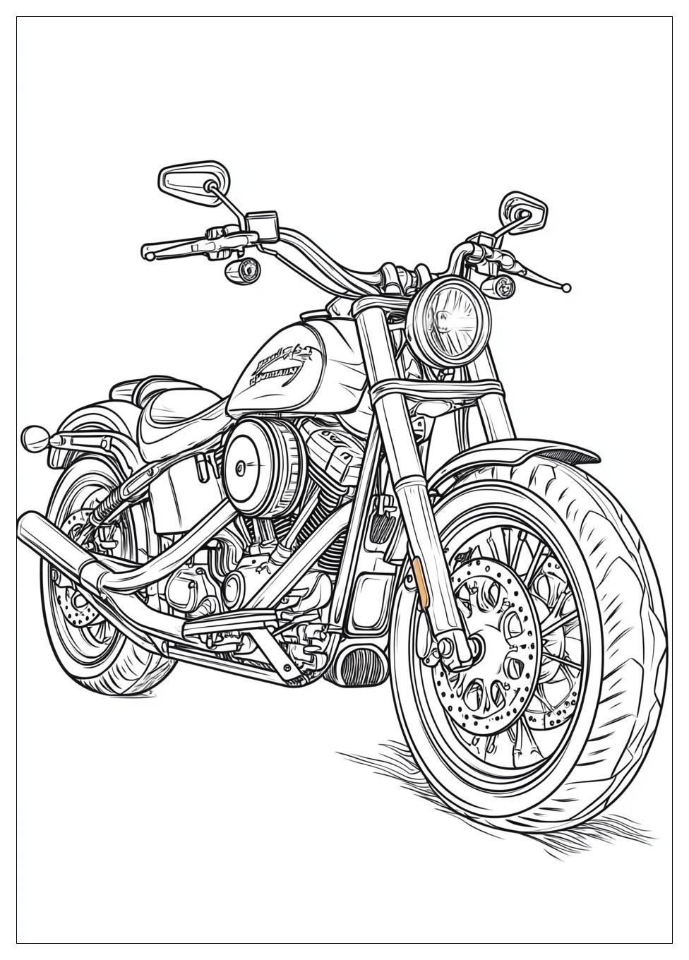 Harley Davidson Coloring Pages-15