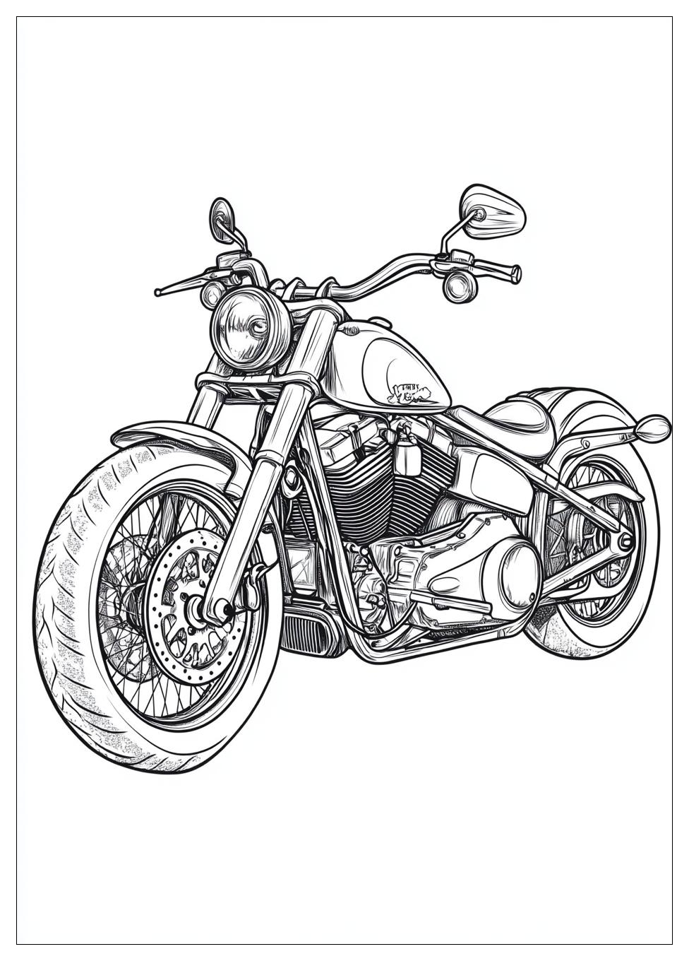 Harley Davidson Coloring Pages-16