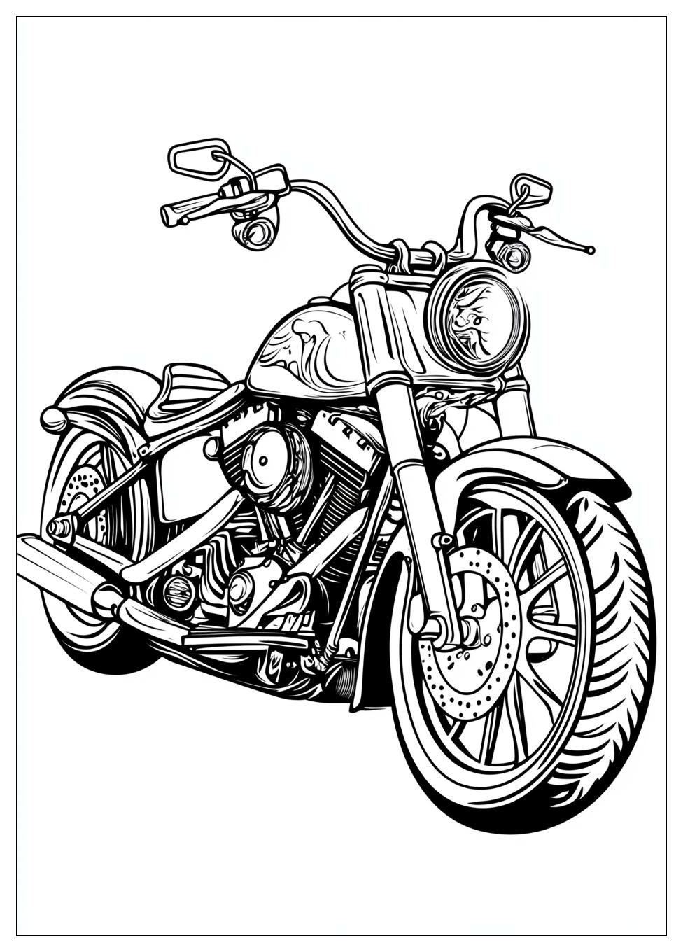 Harley Davidson Coloring Pages-20