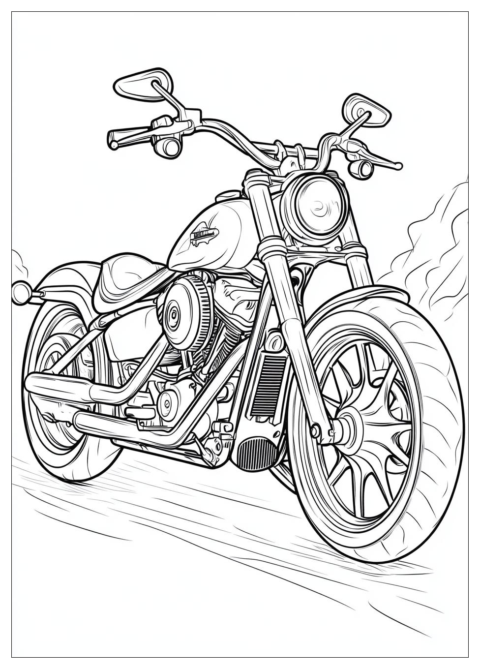 Harley Davidson Coloring Pages-5