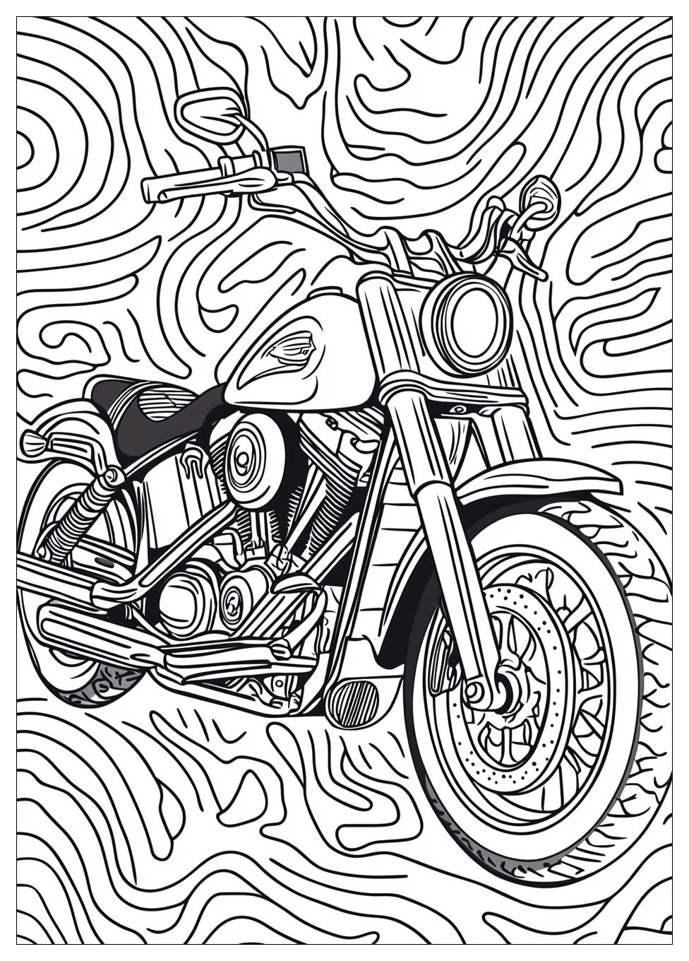 Harley Davidson Coloring Pages-6