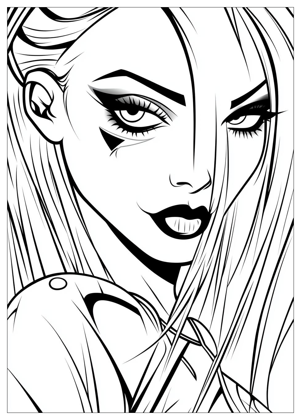 Harley Quinn Coloring Pages-1