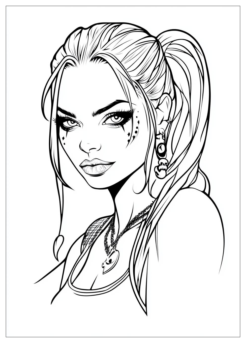 Harley Quinn Coloring Pages-10