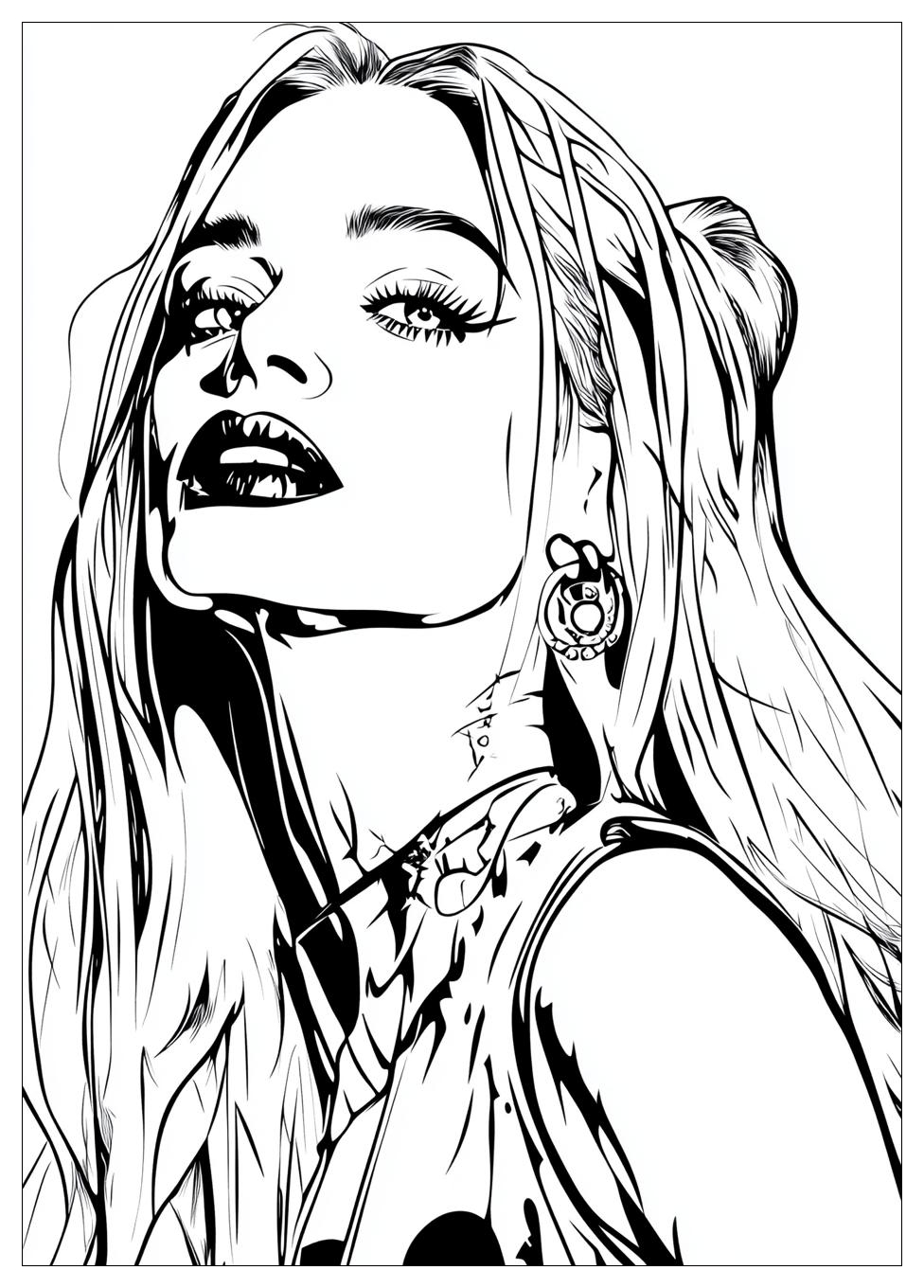 Harley Quinn Coloring Pages-18