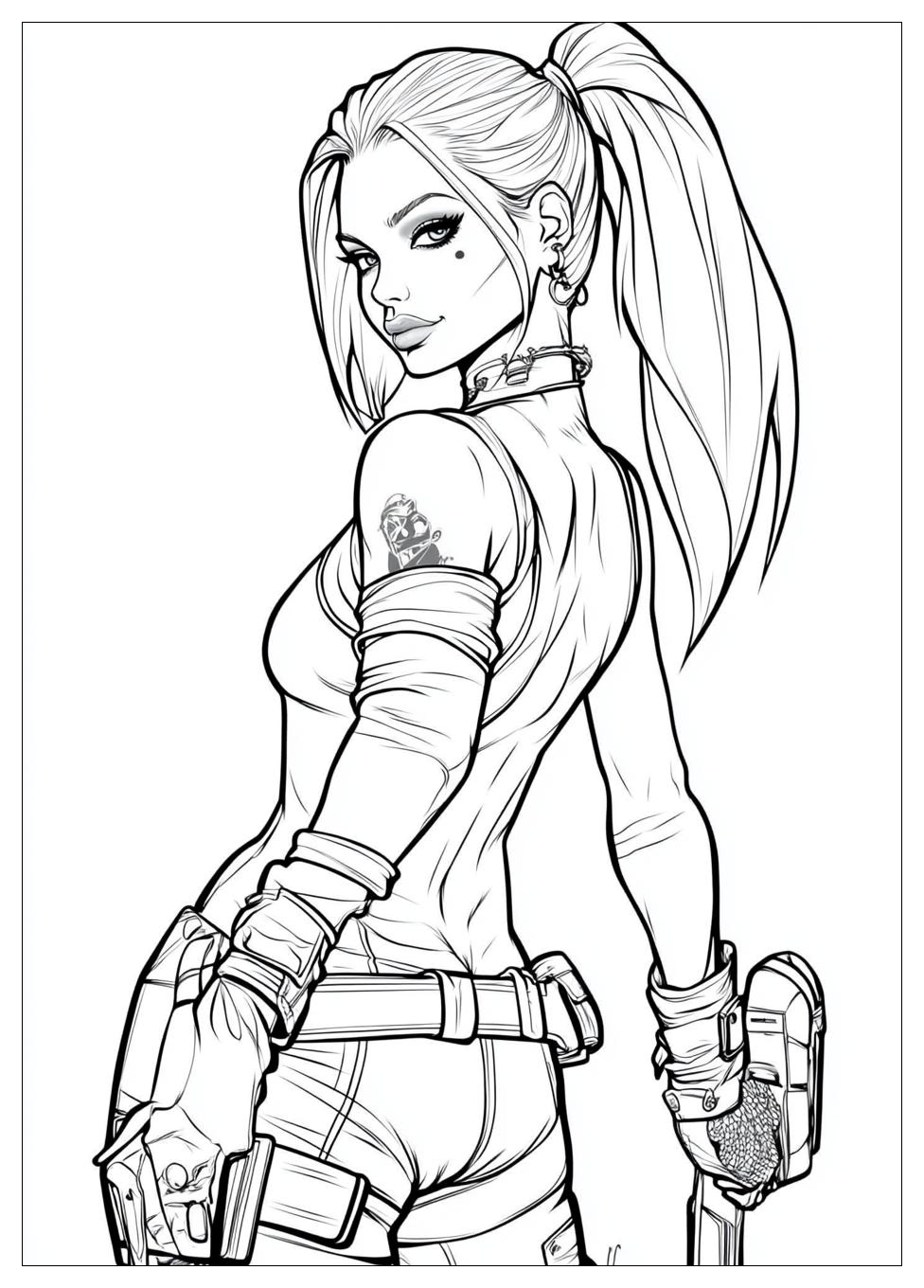 Harley Quinn Coloring Pages-19