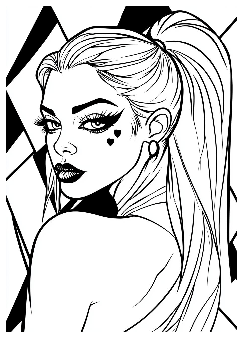 Harley Quinn Coloring Pages-2