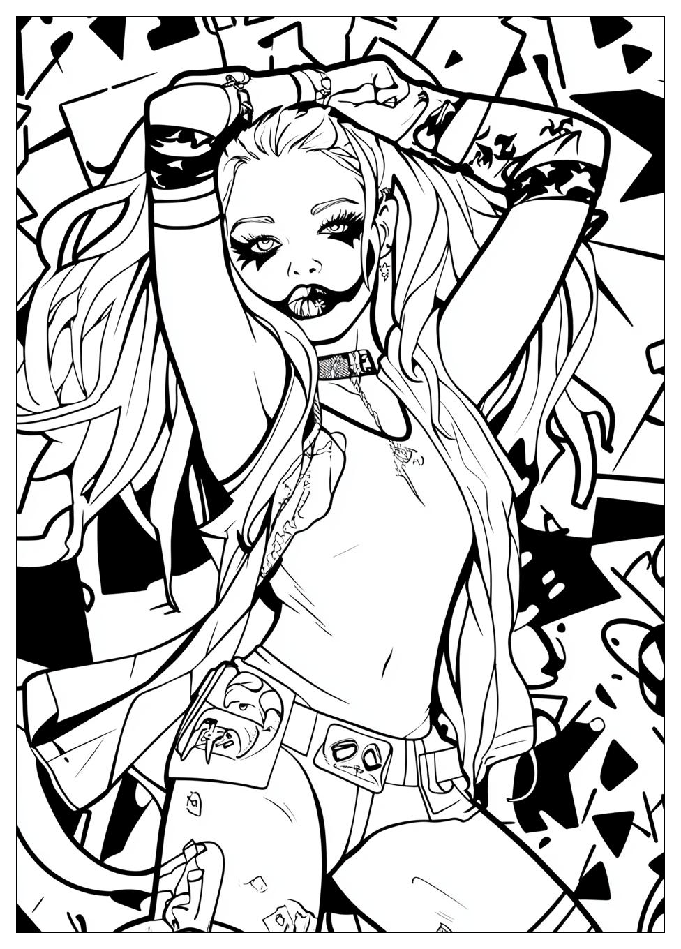 Harley Quinn Coloring Pages-5