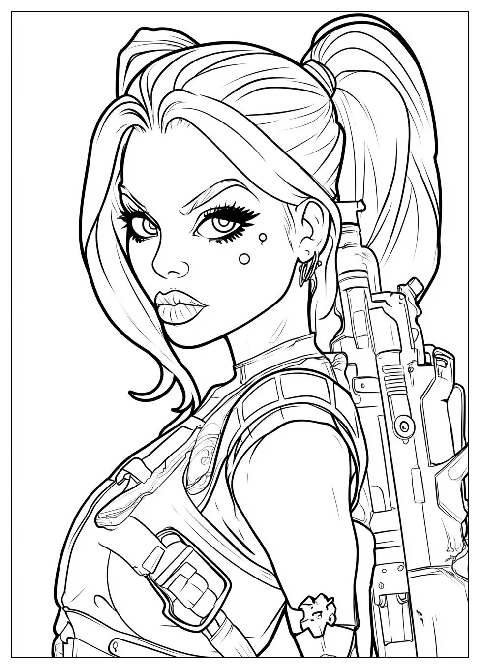 Harley Quinn Coloring Pages-7