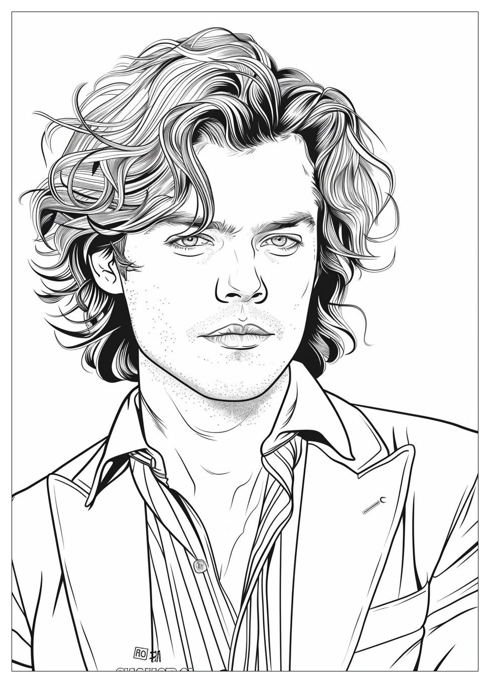 Harry Styles Coloring Page-10