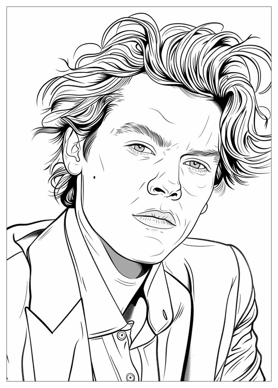 Harry Styles Coloring Page-12