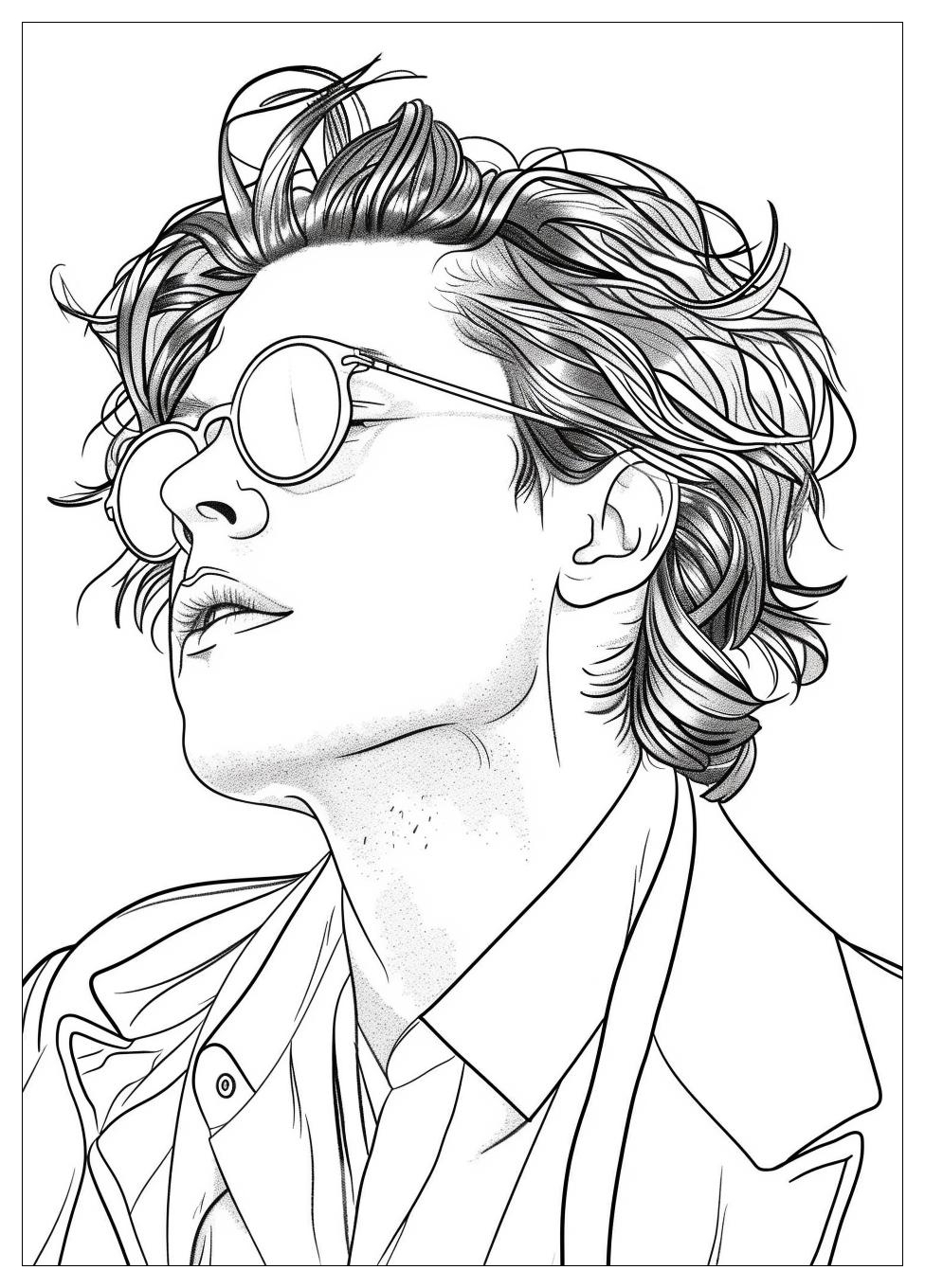 Harry Styles Coloring Page-18