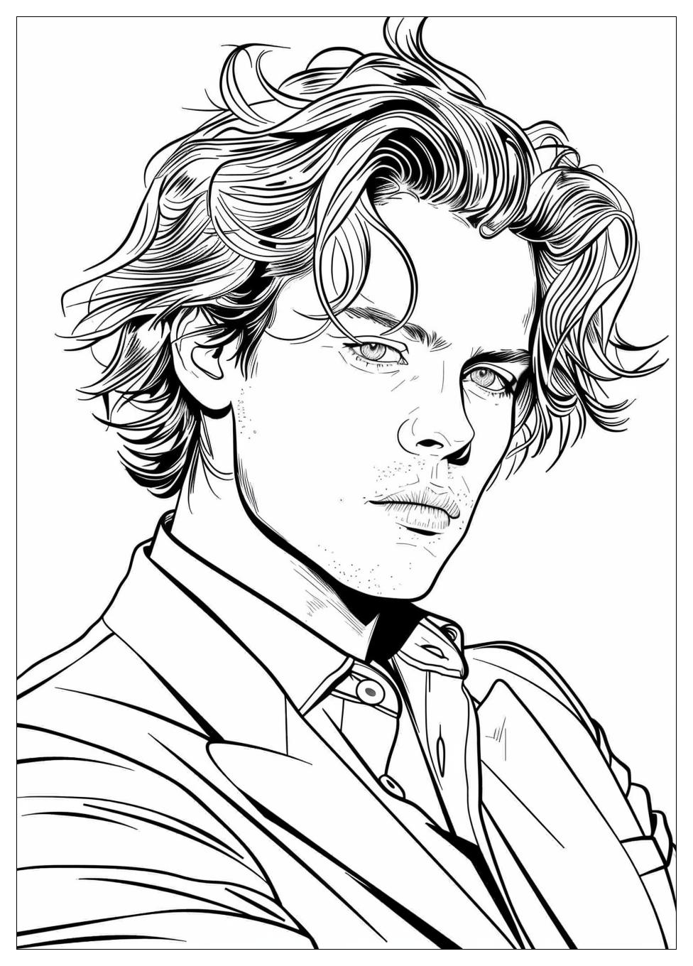 Harry Styles Coloring Page-2