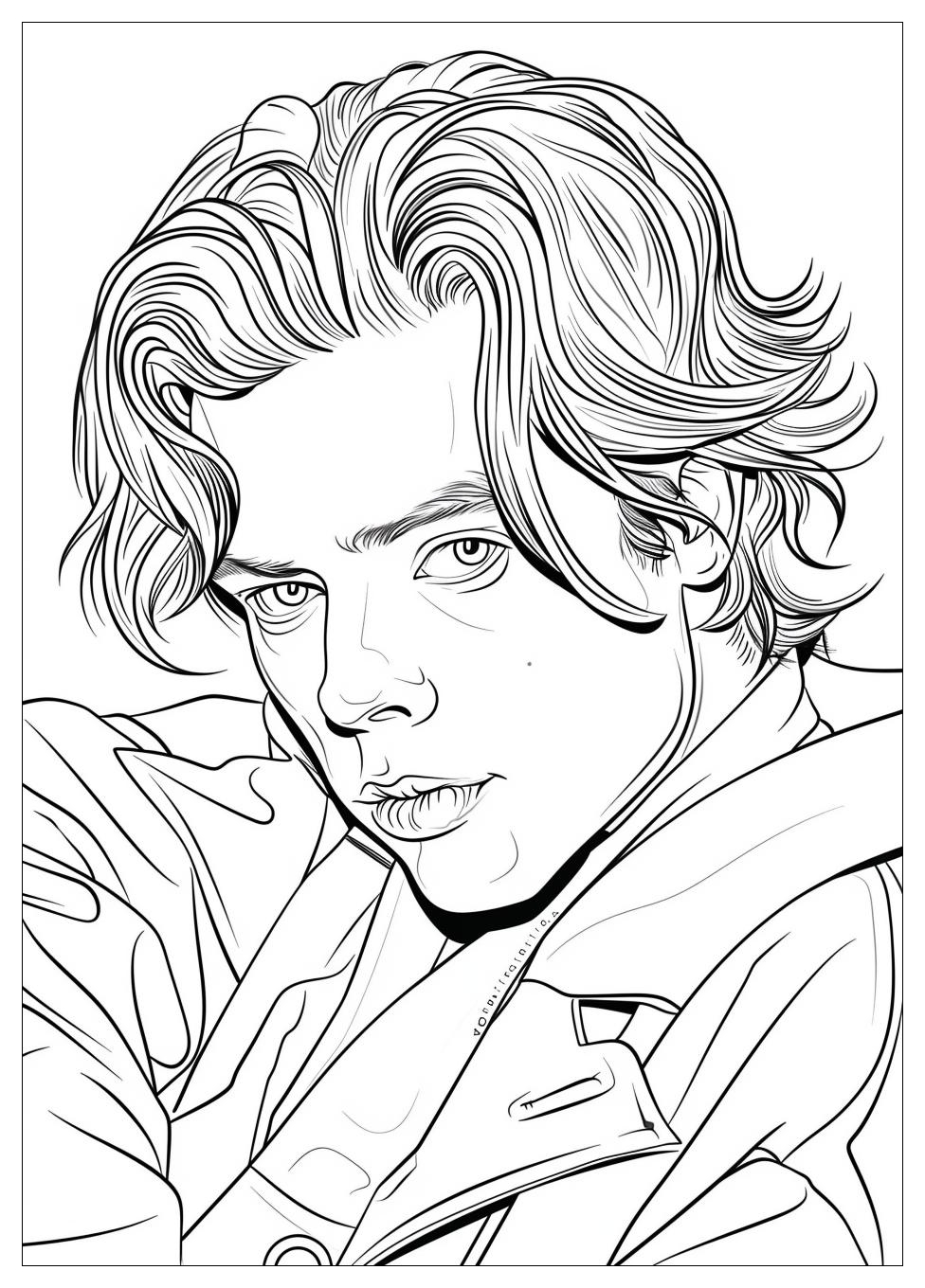 Harry Styles Coloring Page-3