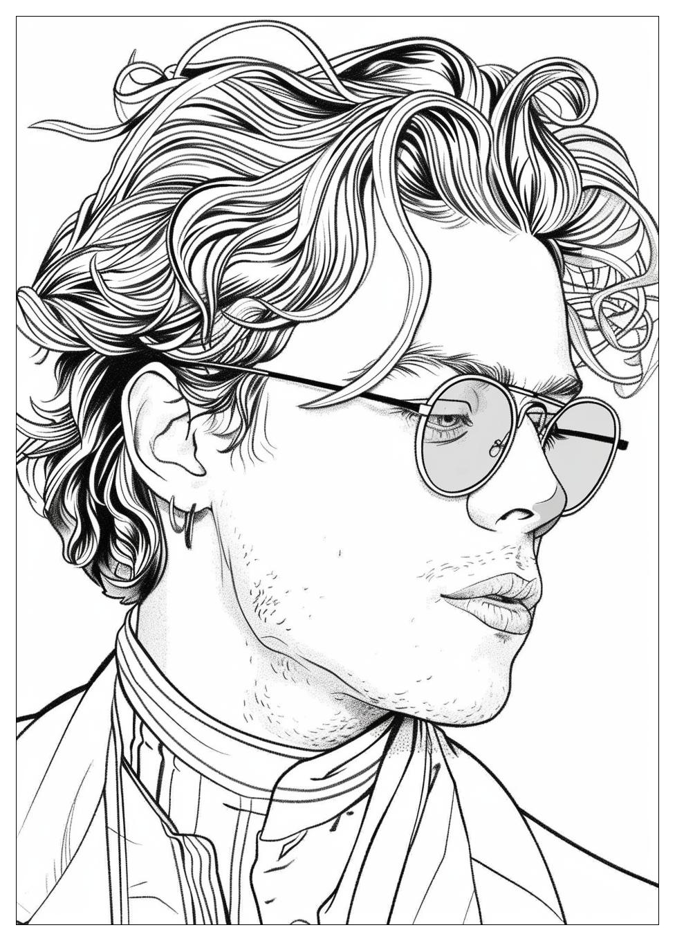 Harry Styles Coloring Page-4