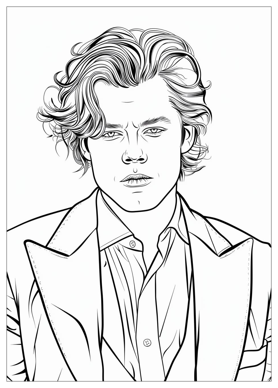 Harry Styles Coloring Page-6