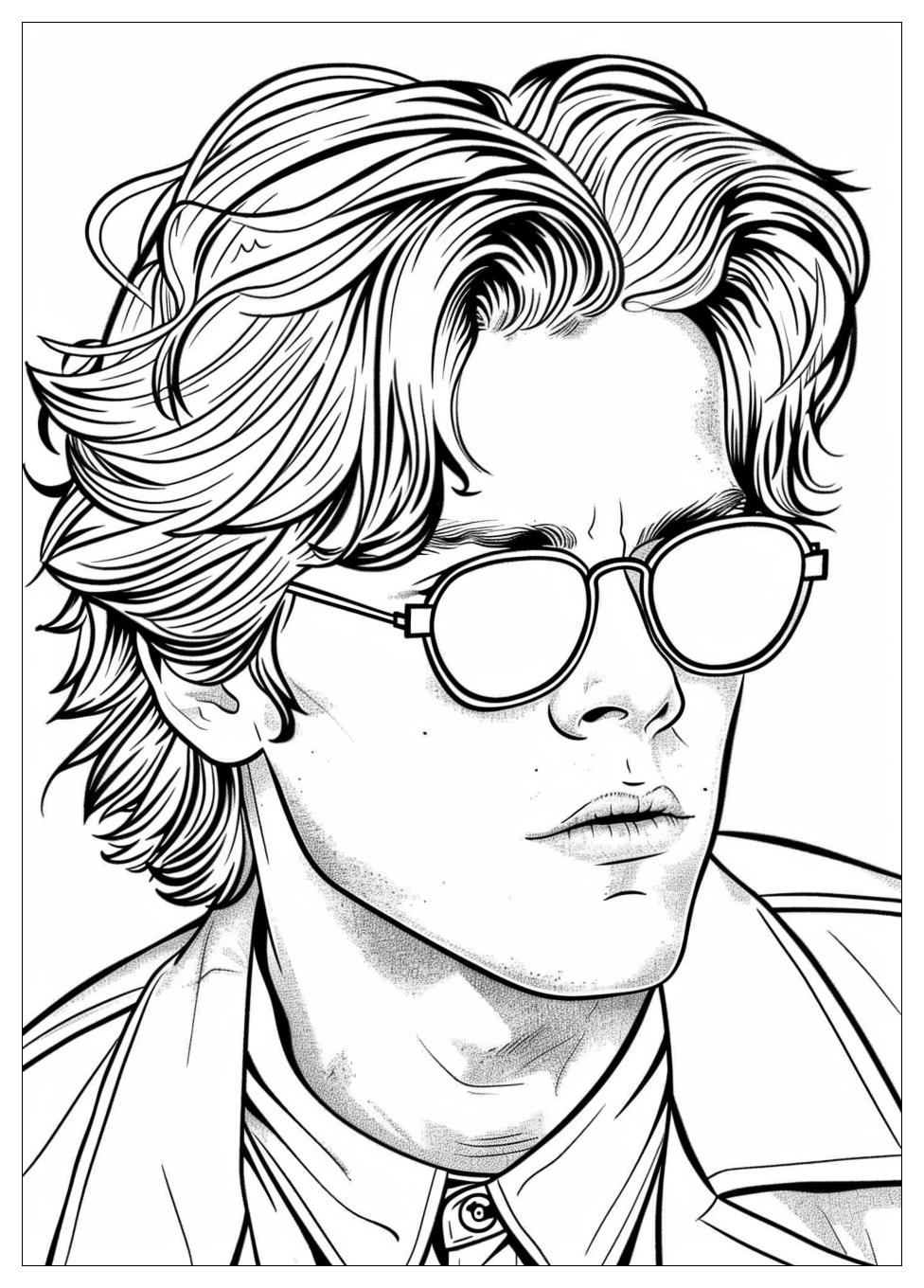 Harry Styles Coloring Page-9