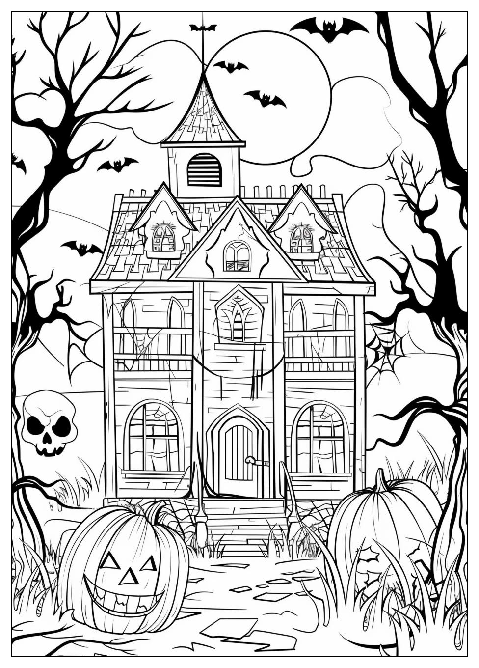 Haunted House Coloring Pages-10