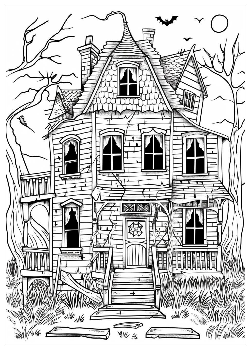 Haunted House Coloring Pages-17