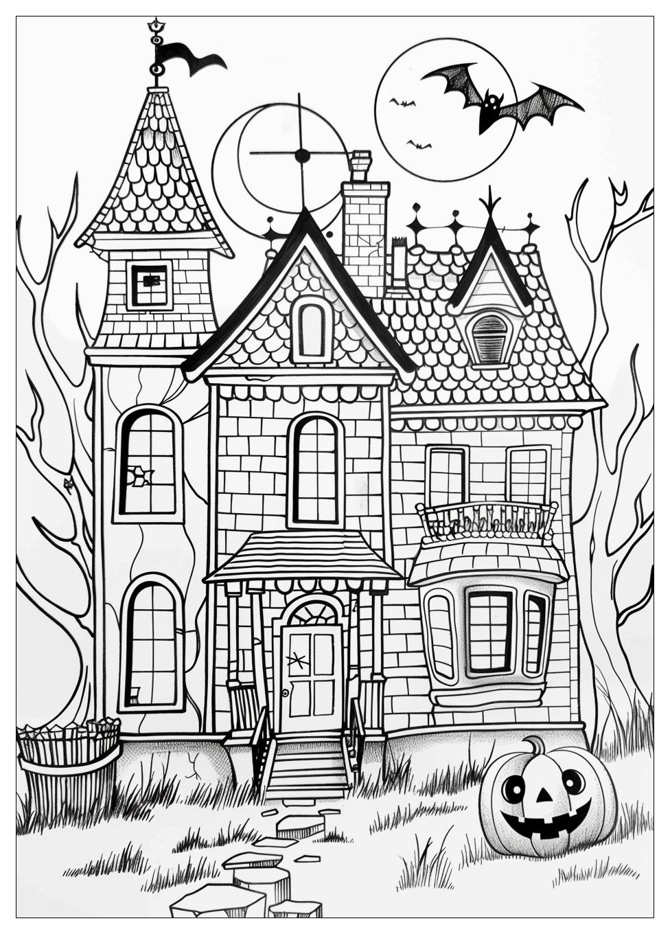 Haunted House Coloring Pages-20
