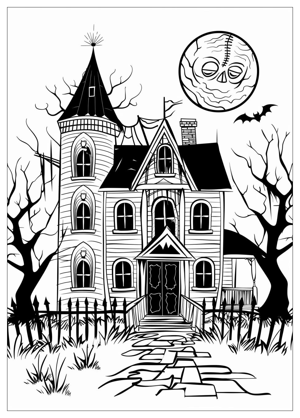 Haunted House Coloring Pages-4