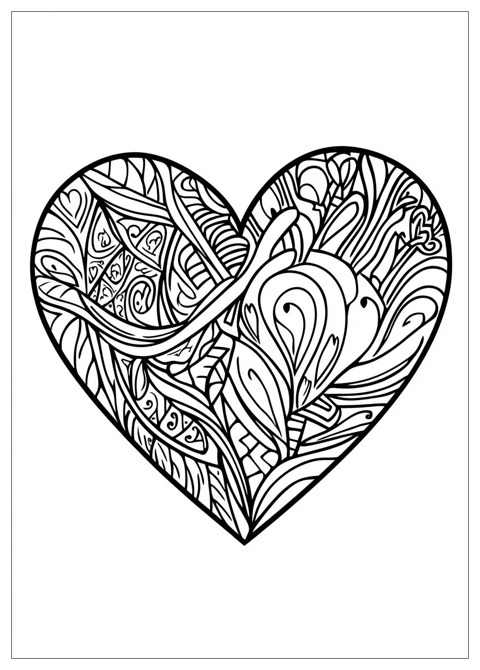 Heart Coloring Pages-13