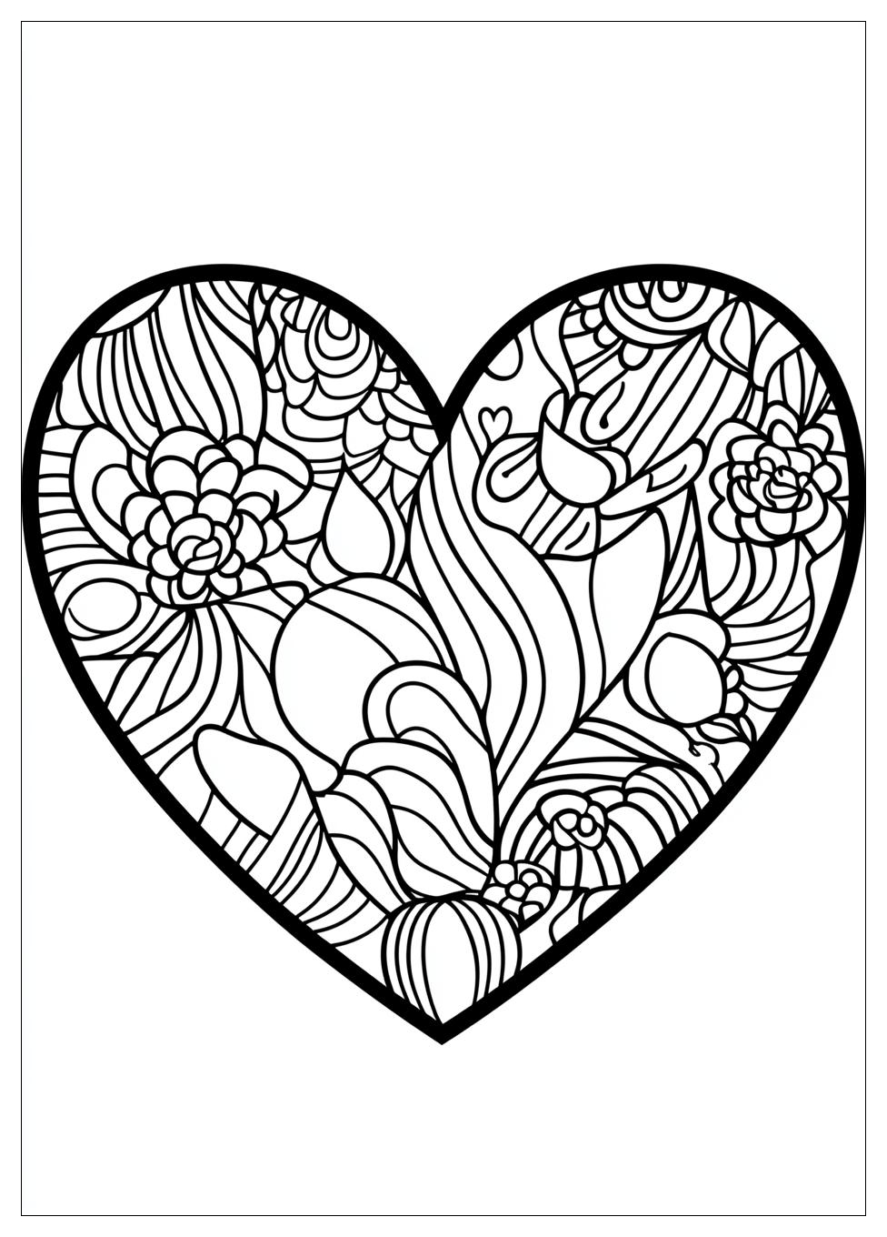 Heart Coloring Pages-18