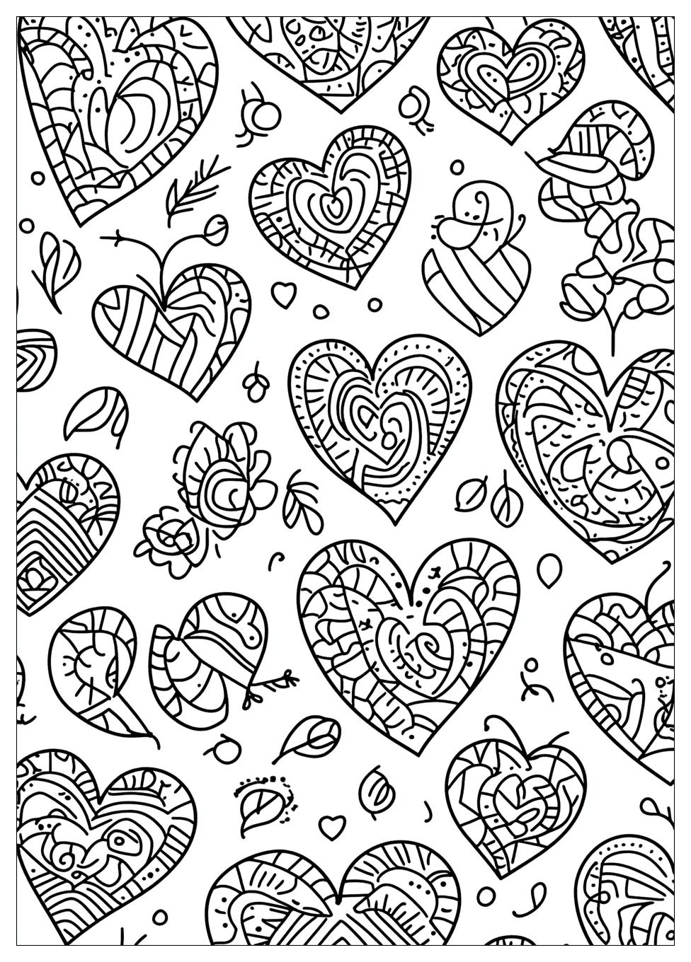Heart Coloring Pages-19