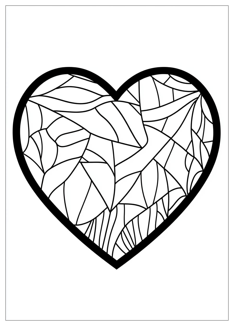Heart Coloring Pages-9