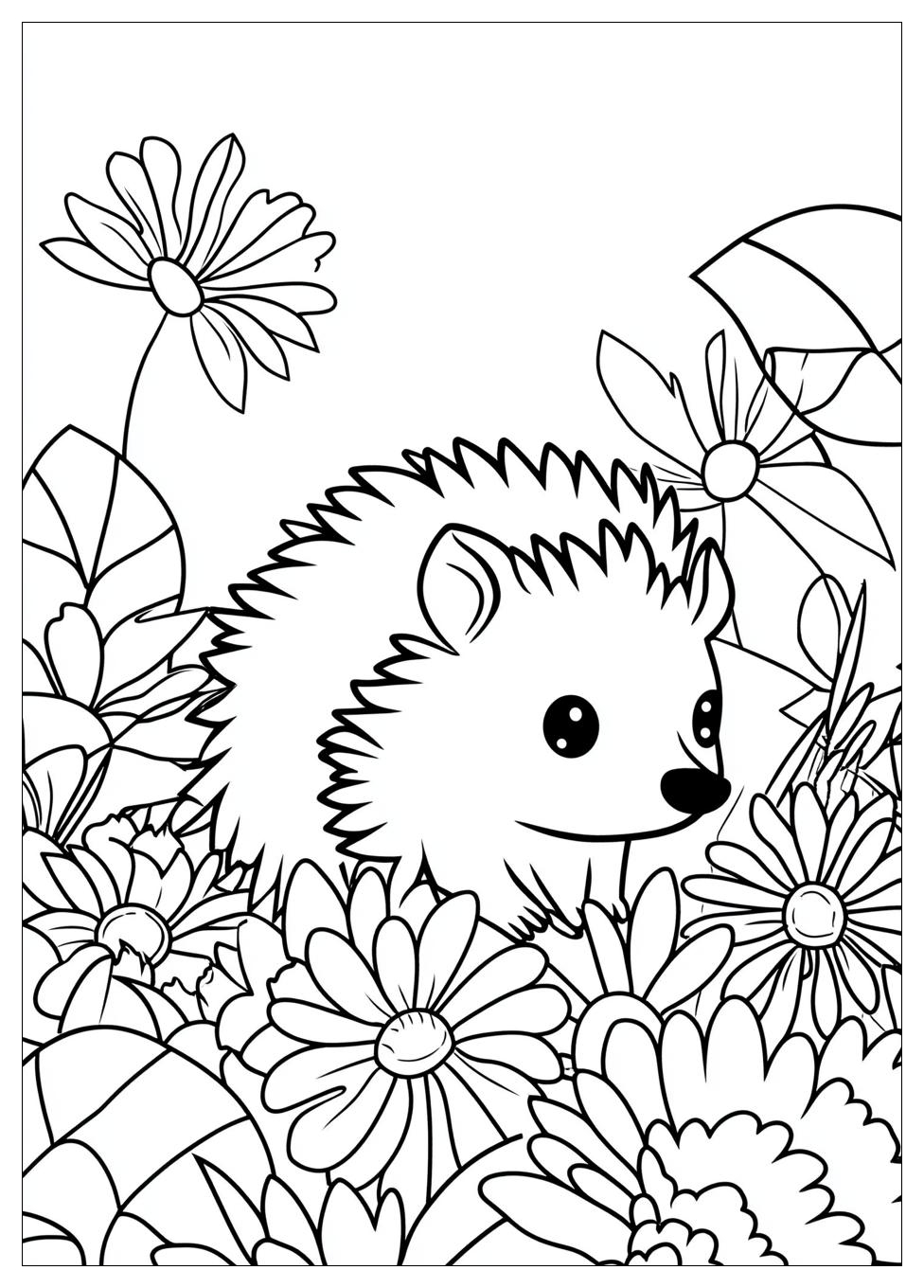Hedgehog Coloring Pages-1