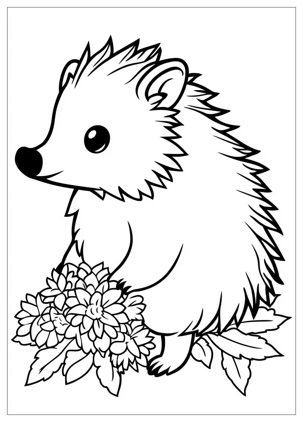 Hedgehog Coloring Pages-11