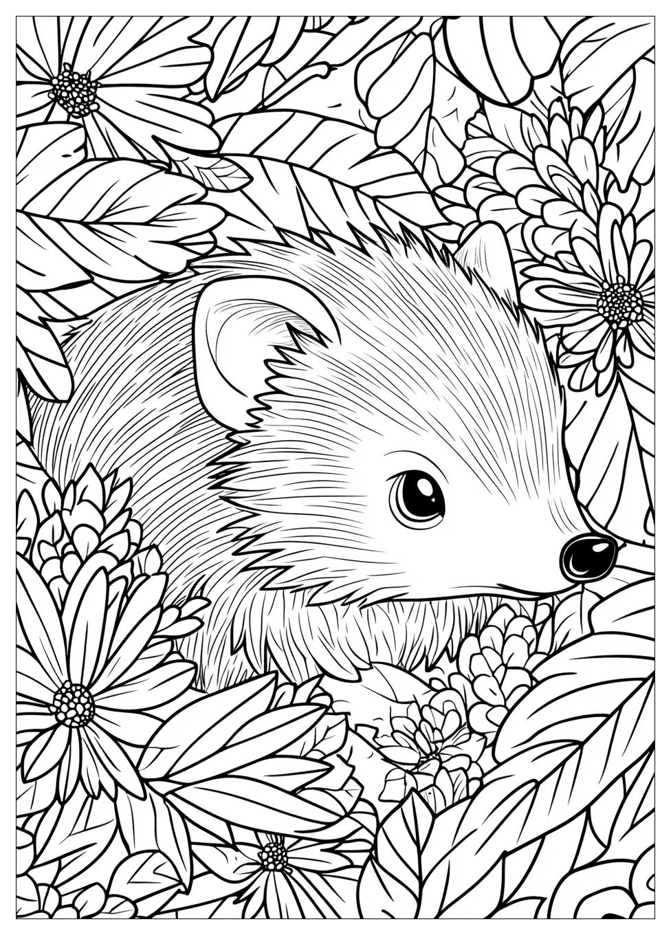 Hedgehog Coloring Pages-15