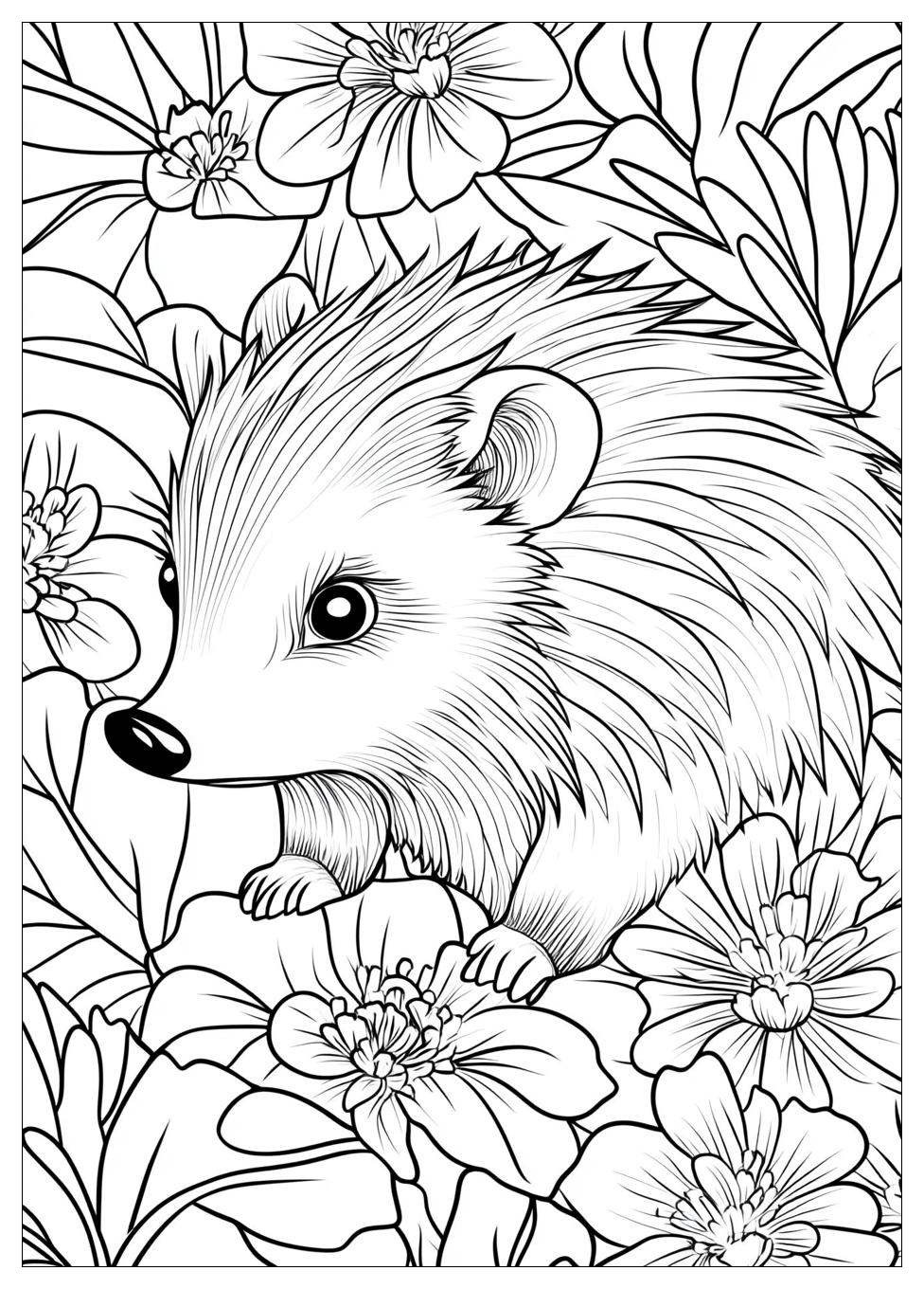 Hedgehog Coloring Pages-17