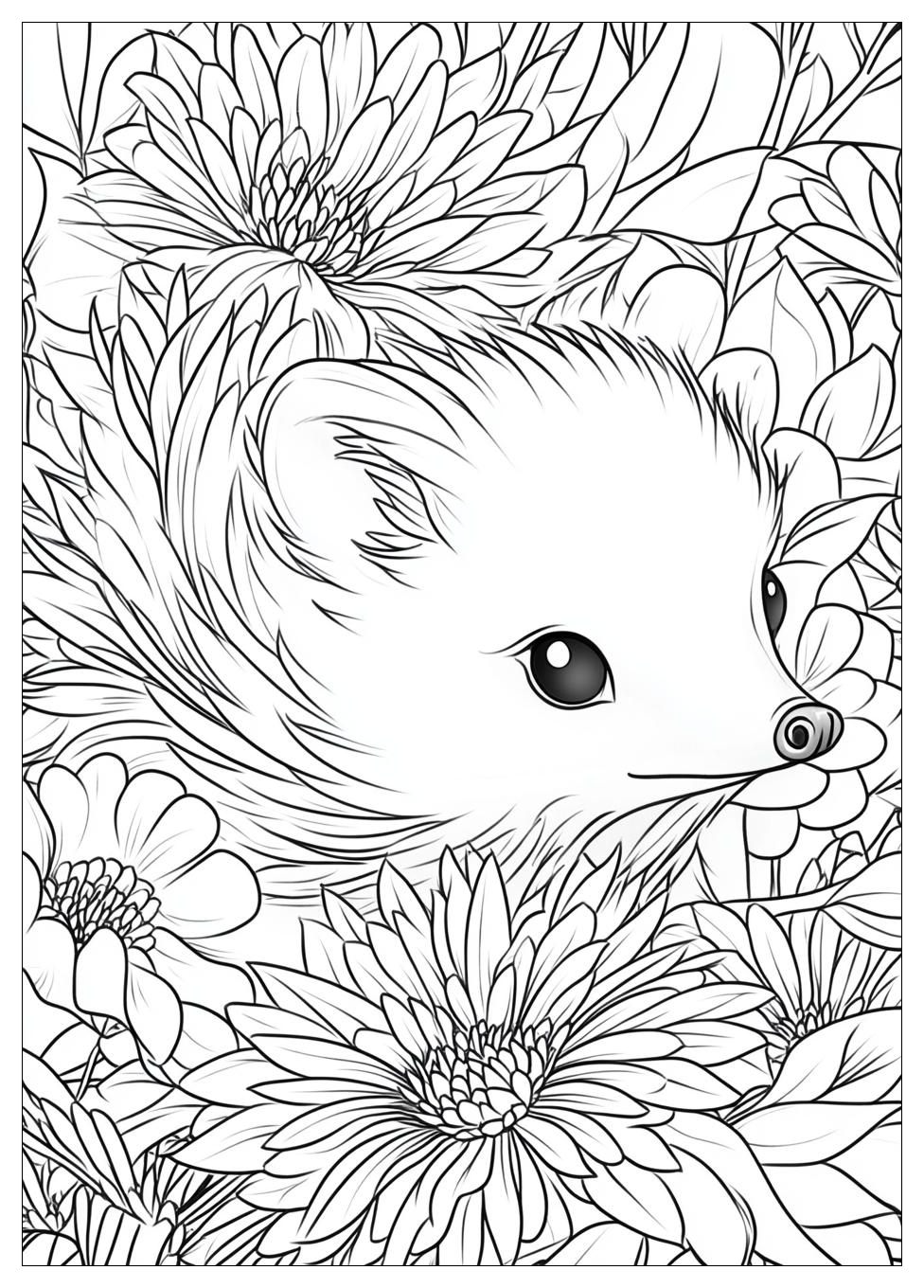 Hedgehog Coloring Pages-19