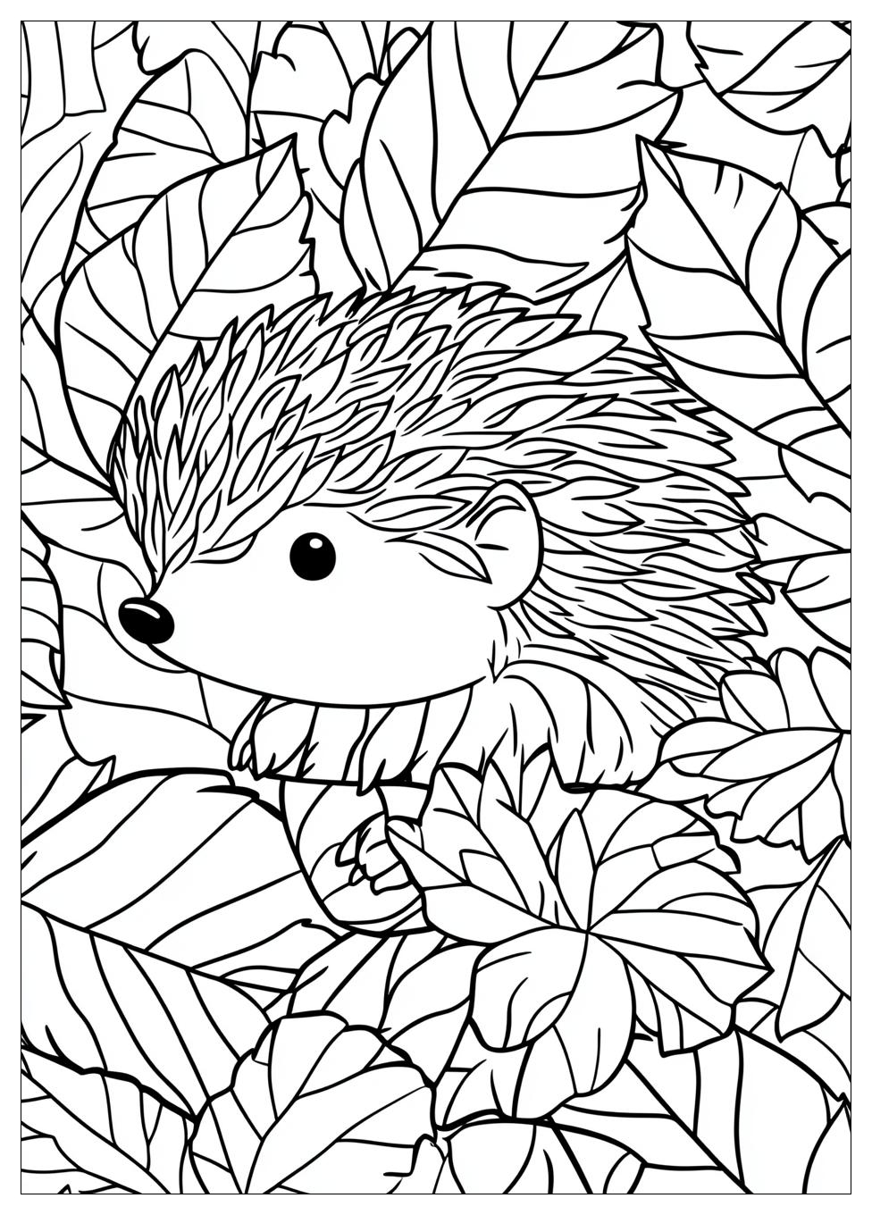 Hedgehog Coloring Pages-4