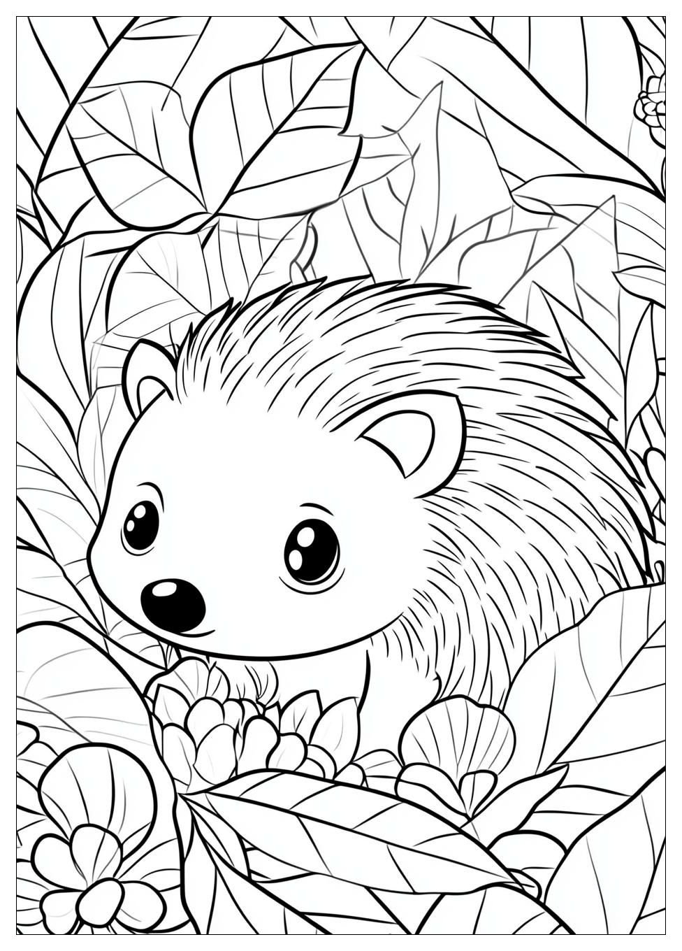 Hedgehog Coloring Pages-5