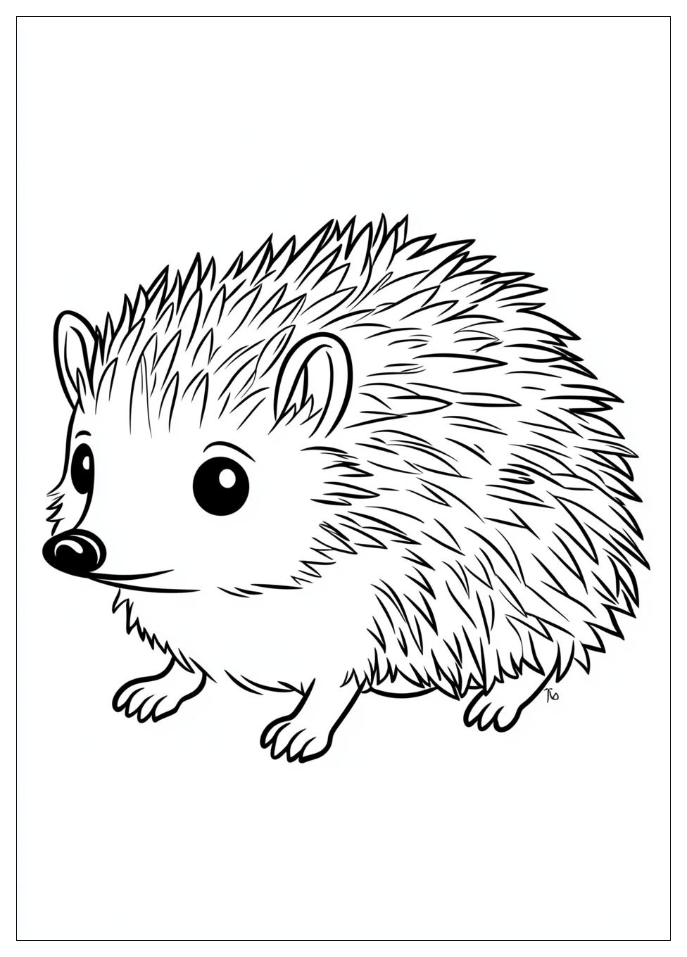 Hedgehog Coloring Pages-6