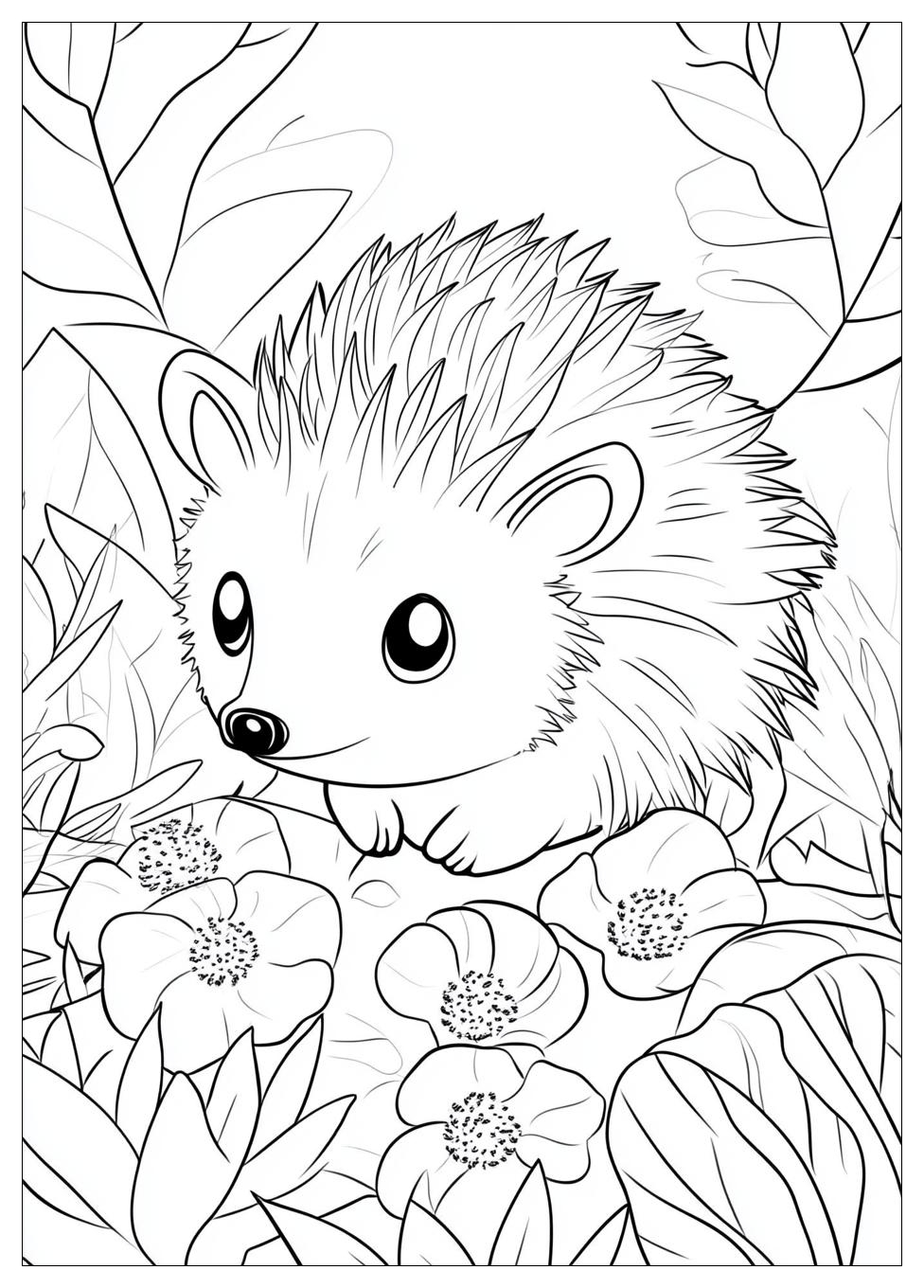 Hedgehog Coloring Pages-8