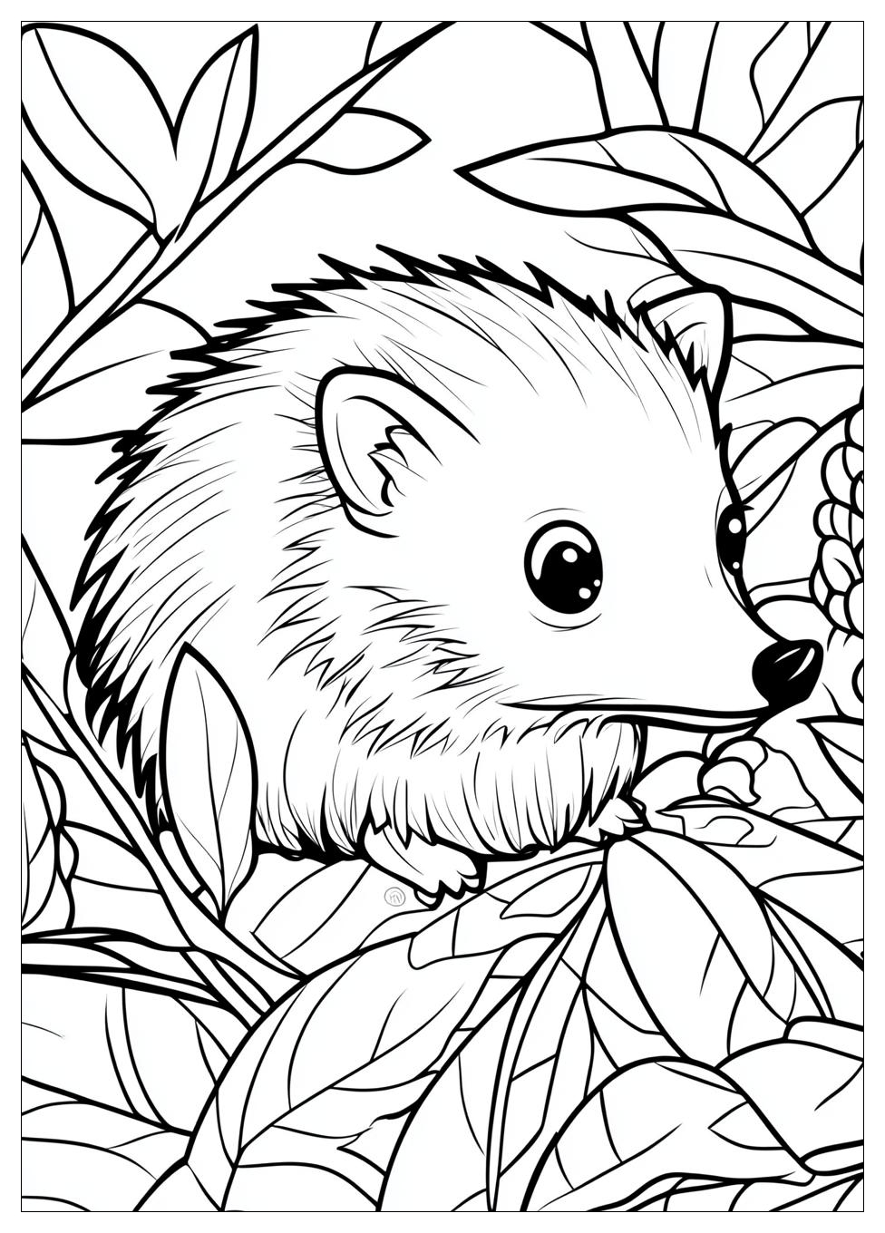Hedgehog Coloring Pages-9
