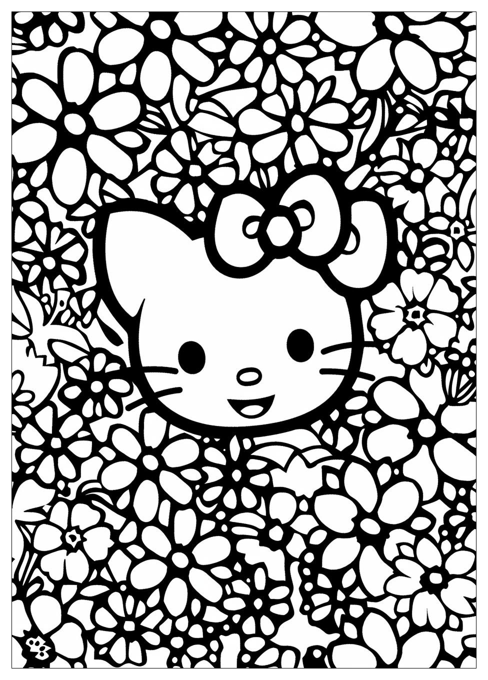Hello Kitty Coloring Pages-15