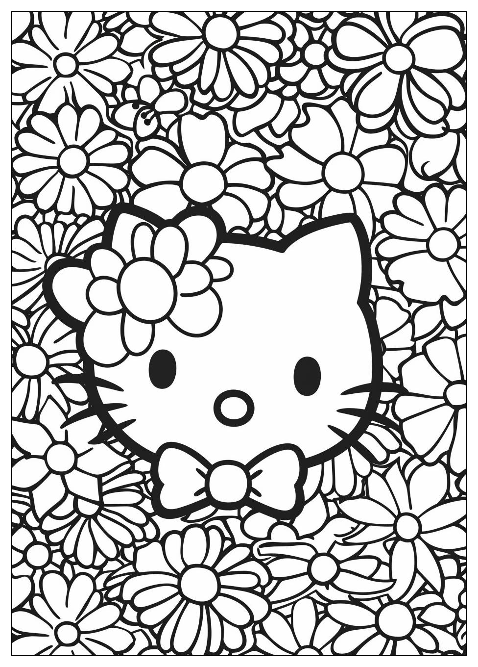 Hello Kitty Coloring Pages-18