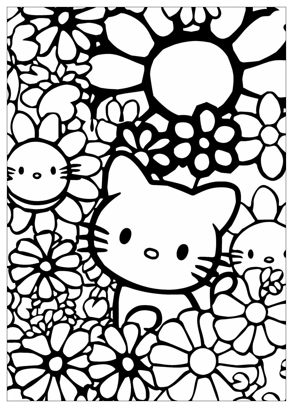Hello Kitty Coloring Pages-2
