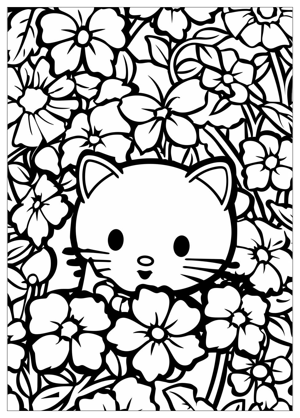 Hello Kitty Coloring Pages-20
