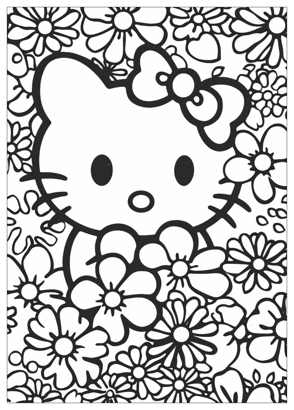 Hello Kitty Coloring Pages-3