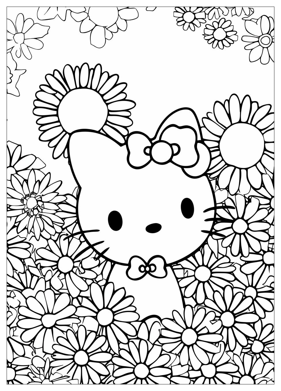 Hello Kitty Coloring Pages-4